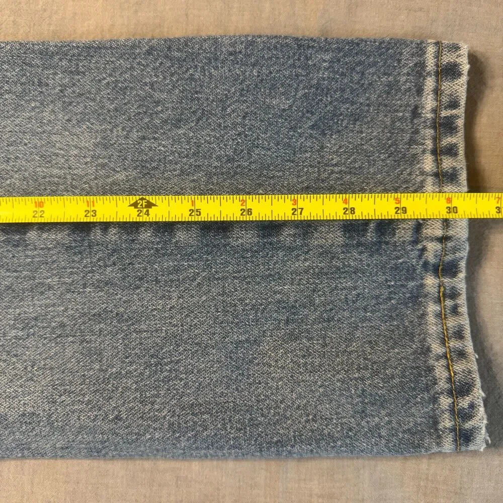 Wrangler George Straight Slim Cowboy Cut ‎ Blue Jeans Mens 34x30 Western STAINS